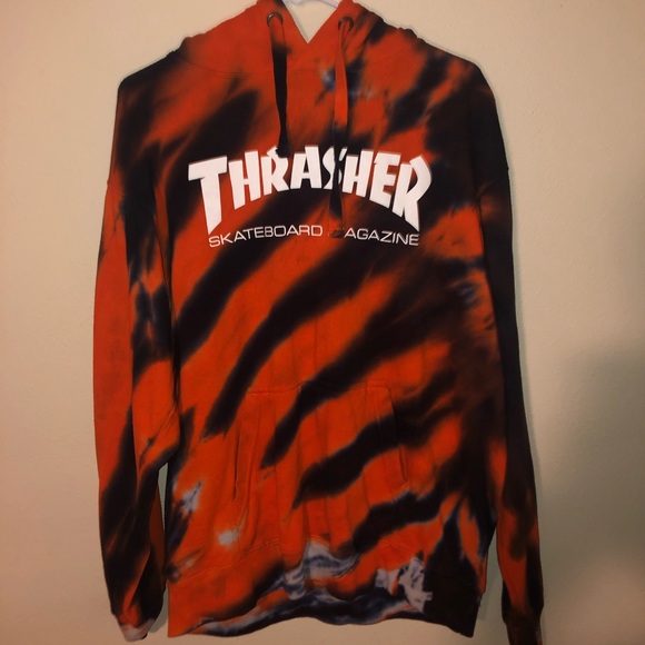 thrasher tiger camo hoodie
